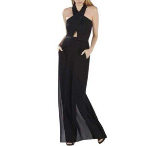 BCBG Max Mara Black Evening Dress with Built-In Pants